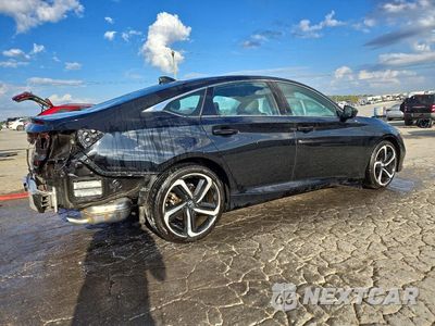 Trzecie zdjęcie samochodu z tyłu: 2020 HONDA ACCORD SPORT VIN:1HGCV1F37LA033339 - miniatura