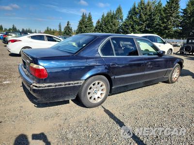 Trzecie zdjęcie samochodu z tyłu: 2000 BMW 740 IL VIN:WBAGH8341YDP15990 - miniatura