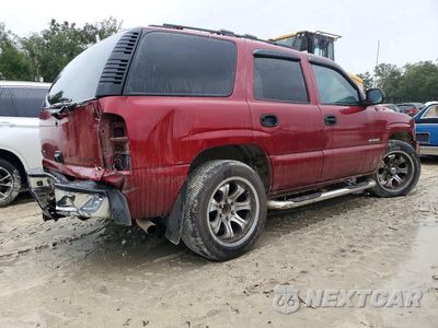 Trzecie zdjęcie samochodu z tyłu: 2002 CHEVROLET TAHOE C1500 VIN:1GNEC13Z32R186359 - miniatura