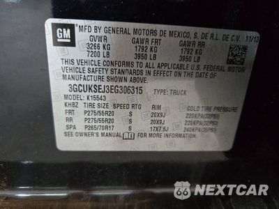 Zdjęcie 12 z 12 samochodu: 2014 CHEVROLET SILVERADO K1500 LTZ VIN:3GCUKSEJ3EG306315 - miniatura
