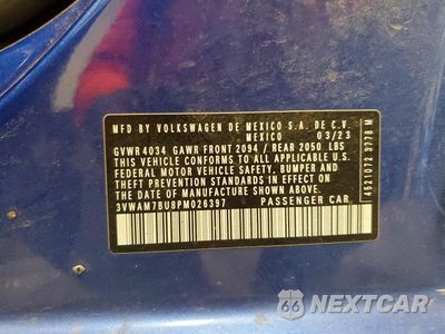 Zdjęcie 12 z 12 samochodu: 2023 VOLKSWAGEN JETTA SPORT VIN:3VWAM7BU8PM026397 - miniatura