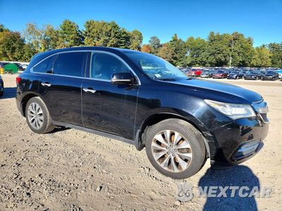Czwarte zdjęcie samochodu z boku: 2016 ACURA MDX TECHNOLOGY VIN:5FRYD4H68GB038612 - miniatura