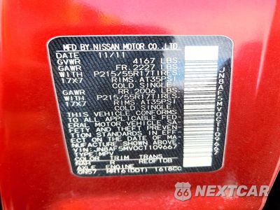 Zdjęcie 13 z 13 samochodu: 2012 NISSAN JUKE S VIN:JN8AF5MV0CT109667 - miniatura