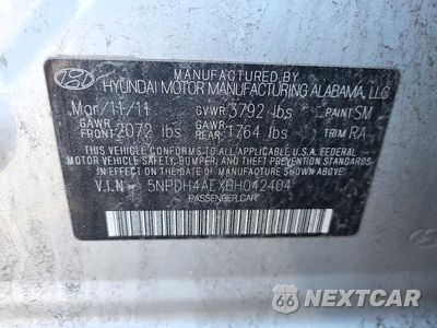 Zdjęcie 12 z 12 samochodu: 2011 HYUNDAI ELANTRA GLS VIN:5NPDH4AEXBH042404 - miniatura