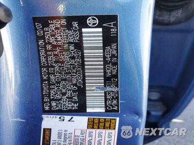 Zdjęcie 12 z 12 samochodu: 2007 TOYOTA PRIUS BASE VIN:JTDKB20UX77087327 - miniatura