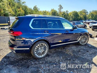 Trzecie zdjęcie samochodu z tyłu: 2020 BMW X7 XDRIVE40I VIN:5UXCW2C05L9B11552 - miniatura