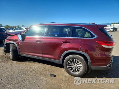 Drugie zdjęcie samochodu z przodu: 2019 TOYOTA HIGHLANDER XLE VIN:5TDJZRFH9KS987466 - miniatura