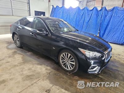 Czwarte zdjęcie samochodu z boku: 2018 INFINITI Q50 3.0T LUXE VIN:JN1EV7AR6JM437026 - miniatura