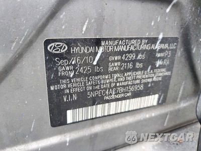 Zdjęcie 12 z 12 samochodu: 2011 HYUNDAI SONATA SE VIN:5NPEC4AC7BH156958 - miniatura