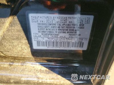 Zdjęcie 13 z 13 samochodu: 2019 NISSAN SENTRA VIN:3N1AB7AP9KY434447 - miniatura