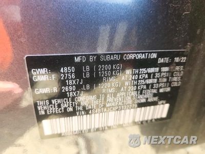 Zdjęcie 12 z 12 samochodu: 2023 SUBARU OUTBACK ONYX EDITION VIN:4S4BTAJCXP3132279 - miniatura