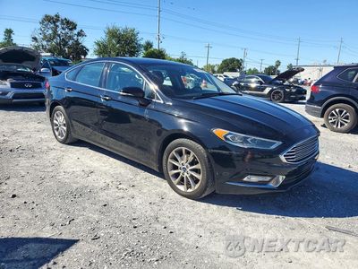 Czwarte zdjęcie samochodu z boku: 2017 FORD FUSION SE VIN:3FA6P0HD4HR129292 - miniatura
