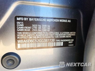 Zdjęcie 12 z 12 samochodu: 2016 BMW 650 XI GRAN COUPE VIN:WBA6D6C52GG387738 - miniatura