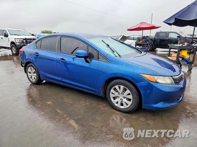 Czwarte zdjęcie samochodu z boku: 2012 HONDA CIVIC LX VIN:19XFB2F51CE061968 - miniatura