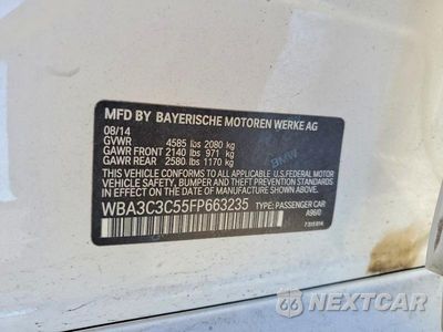 Zdjęcie 12 z 12 samochodu: 2015 BMW 320 I XDRIVE VIN:WBA3C3C55FP663235 - miniatura