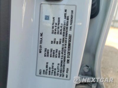 Zdjęcie 12 z 12 samochodu: 2021 TESLA MODEL 3 VIN:5YJ3E1EB9MF063507 - miniatura
