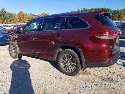Drugie zdjęcie samochodu z przodu: 2018 TOYOTA HIGHLANDER XLE VIN:5TDJZRFH7JS497316 - miniatura