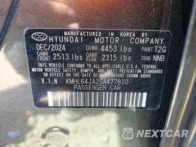 Zdjęcie 13 z 13 samochodu: 2025 HYUNDAI SONATA SEL VIN:KMHL64JA2SA477810 - miniatura
