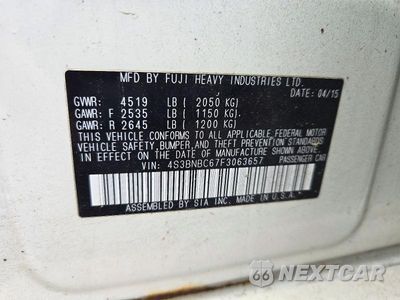 Zdjęcie 12 z 12 samochodu: 2015 SUBARU LEGACY 2.5I PREMIUM VIN:4S3BNBC67F3063657 - miniatura