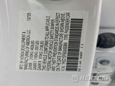 Zdjęcie 13 z 13 samochodu: 2025 HONDA ACCORD HYBRID SPORT VIN:1HGCY2F56SA092864 - miniatura