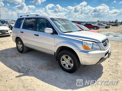 Czwarte zdjęcie samochodu z boku: 2005 HONDA PILOT EXL VIN:2HKYF18775H556258 - miniatura