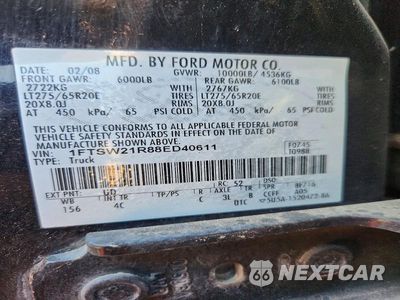 Zdjęcie 12 z 12 samochodu: 2008 FORD F250 SUPER DUTY VIN:1FTSW21R88ED40611 - miniatura