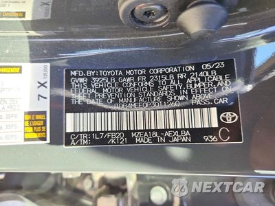 Zdjęcie 12 z 12 samochodu: 2023 TOYOTA COROLLA LE VIN:JTDB4MEE0P3011260 - miniatura