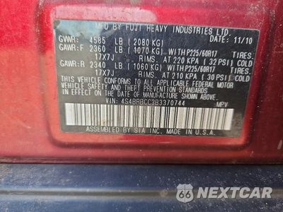 Zdjęcie 13 z 13 samochodu: 2011 SUBARU OUTBACK 2.5I PREMIUM VIN:4S4BRBCC3B3370744 - miniatura