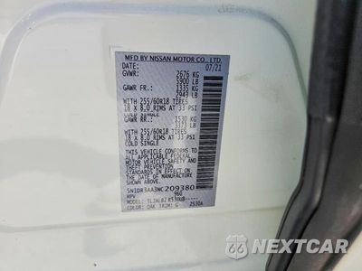 Zdjęcie 13 z 13 samochodu: 2022 NISSAN PATHFINDER S VIN:5N1DR3AA3NC209380 - miniatura