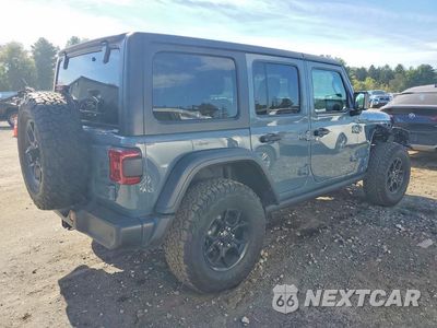Trzecie zdjęcie samochodu z tyłu: 2024 JEEP WRANGLER 4XE VIN:1C4RJXN67RW146321 - miniatura