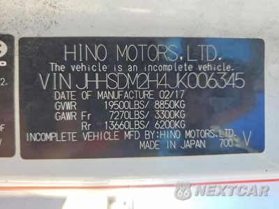 Zdjęcie 13 z 13 samochodu: 2018 HINO 195 BOX TRUCK VIN:JHHSDM2H4JK006345 - miniatura