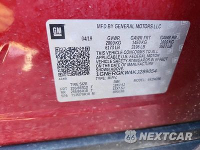Zdjęcie 13 z 13 samochodu: 2019 CHEVROLET TRAVERSE LT VIN:1GNERGKW4KJ289054 - miniatura