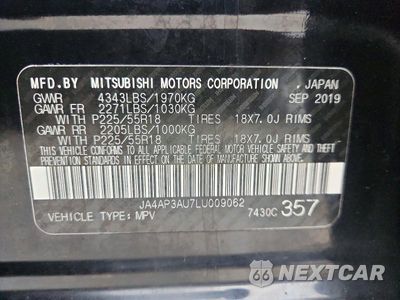 Zdjęcie 13 z 13 samochodu: 2020 MITSUBISHI OUTLANDER SPORT ES VIN:JA4AP3AU7LU009062 - miniatura