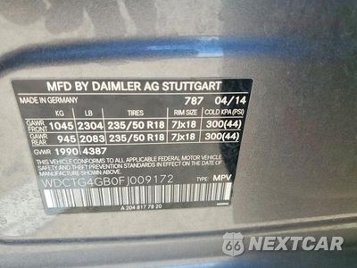 Zdjęcie 14 z 14 samochodu: 2015 MERCEDES-BENZ GLA 250 4MATIC VIN:WDCTG4GB0FJ009172 - miniatura