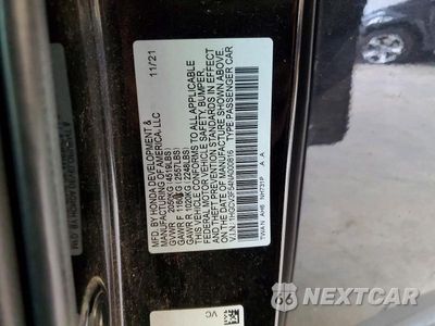 Zdjęcie 13 z 13 samochodu: 2022 HONDA ACCORD HYBRID EXL VIN:1HGCV3F54NA000816 - miniatura