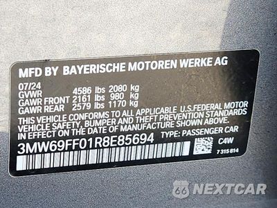 Zdjęcie 12 z 12 samochodu: 2024 BMW 330I VIN:3MW69FF01R8E85694 - miniatura
