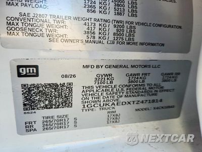 Zdjęcie 13 z 13 samochodu: 2026 CHEVROLET SILVERADO K1500 VIN:1GCUKAEDXTZ471814 - miniatura