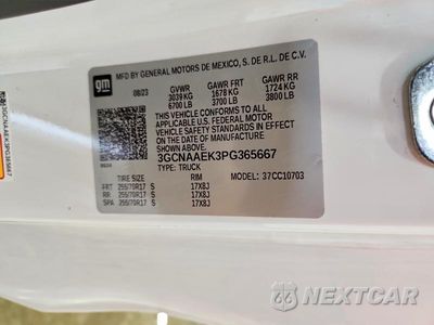 Zdjęcie 12 z 12 samochodu: 2023 CHEVROLET SILVERADO C1500 VIN:3GCNAAEK3PG365667 - miniatura