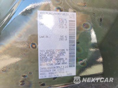 Zdjęcie 12 z 12 samochodu: 2025 NISSAN ALTIMA SV VIN:1N4BL4DVXSN392316 - miniatura