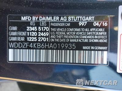 Zdjęcie 13 z 13 samochodu: 2017 MERCEDES-BENZ E 300 4MATIC VIN:WDDZF4KB6HA019935 - miniatura