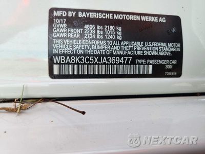 Zdjęcie 12 z 12 samochodu: 2018 BMW 330 XI VIN:WBA8K3C5XJA369477 - miniatura