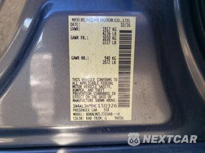 Zdjęcie 12 z 12 samochodu: 2017 NISSAN ALTIMA SV VIN:1N4AL3AP9HC150326 - miniatura