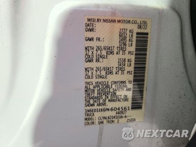 Zdjęcie 12 z 12 samochodu: 2023 NISSAN FRONTIER SV VIN:1N6ED1EK6PN604561 - miniatura