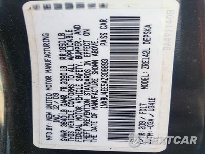 Zdjęcie 12 z 12 samochodu: 2010 TOYOTA COROLLA S VIN:1NXBU4EE5AZ308893 - miniatura
