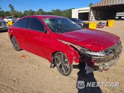 Czwarte zdjęcie samochodu z boku: 2018 HONDA ACCORD SPORT VIN:1HGCV1F31JA263875 - miniatura
