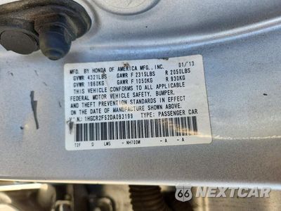 Zdjęcie 12 z 12 samochodu: 2013 HONDA ACCORD SPORT VIN:1HGCR2F52DA093199 - miniatura