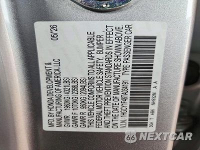 Zdjęcie 13 z 13 samochodu: 2026 HONDA ACCORD SE VIN:1HGCY1F46TA034191 - miniatura