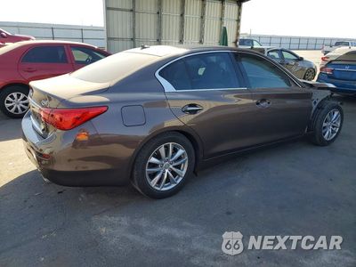 Trzecie zdjęcie samochodu z tyłu: 2014 INFINITI Q50 PREMIUM VIN:JN1BV7AP3EM691977 - miniatura