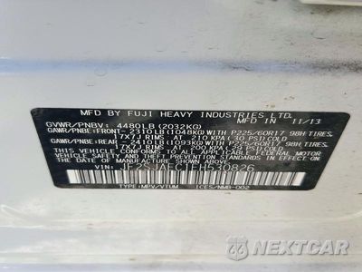 Zdjęcie 13 z 13 samochodu: 2014 SUBARU FORESTER 2.5I PREMIUM VIN:JF2SJAEC1EH530826 - miniatura