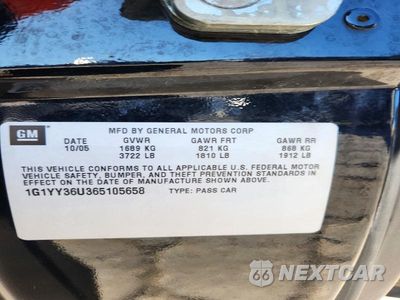 Zdjęcie 12 z 12 samochodu: 2006 CHEVROLET CORVETTE VIN:1G1YY36U365105658 - miniatura